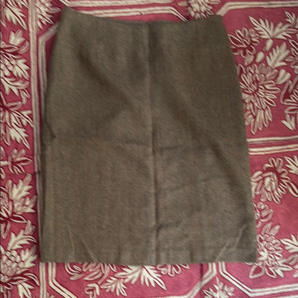 Shin Choi Brown Pencil Skirt Knee-Length Work